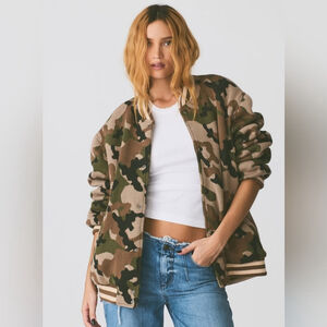 NWT $498 SER.O.YA Bryan Bomber Jacket Camo Camouflage XXL Retrofete Seroya